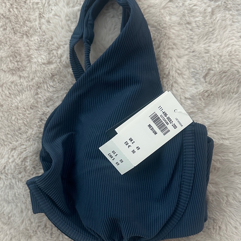 Abercrombie & Fitch Navy Ribbed Bikini Set - Picture 7 of 9